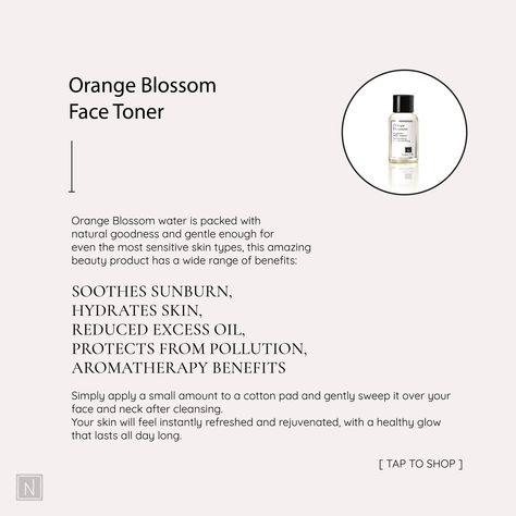 Toner Benefits, Orange Blossom Water Benefits, Recipes Using Orange Blossom Water, Recipes With Orange Blossom Water, Beauty Of Joseon Toner, Soothe Sunburn, Water Benefits, Aromatherapy Benefits, Orange Blossom Water