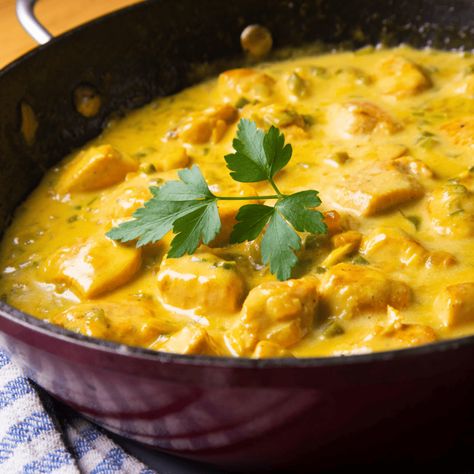 CURRIED BUTTERNUT SQUASH AND CHICKEN SOUP - Just Cook Butternut Squash And Chicken, Butternut Squash Chicken, Curried Butternut Squash, Chicken Squash, Chicken Curry Soup, Curried Butternut Squash Soup, Butternut Soup, Seared Chicken Breast, Chicken And Butternut Squash