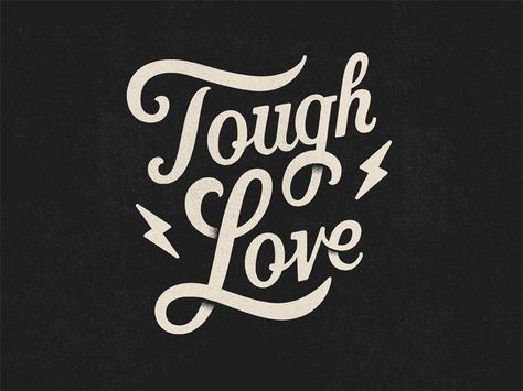 Tough Love by Todd Wendorff Font Writing, Light Bulb Logo, Typography Photography, Best Typography, Vector Typography, Hand Drawn Type, Hand Lettering Inspiration, Lettering Inspiration, Typography Love