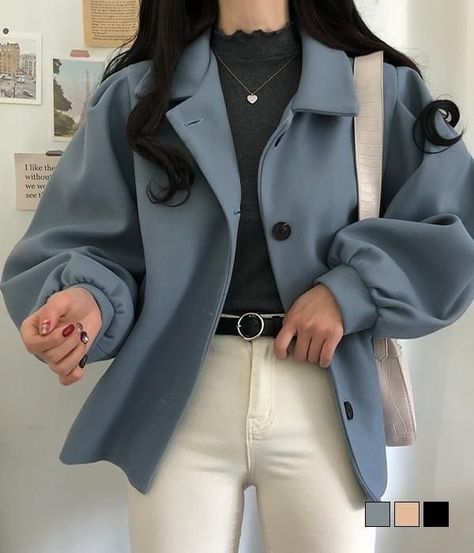 Winter Fashion Outfits Casual, Korean Casual Outfits, K Fashion, Everyday Fashion Outfits, Trendy Fashion Tops, Quick Outfits, Classy Work Outfits, Korean Girl Fashion, Easy Trendy Outfits