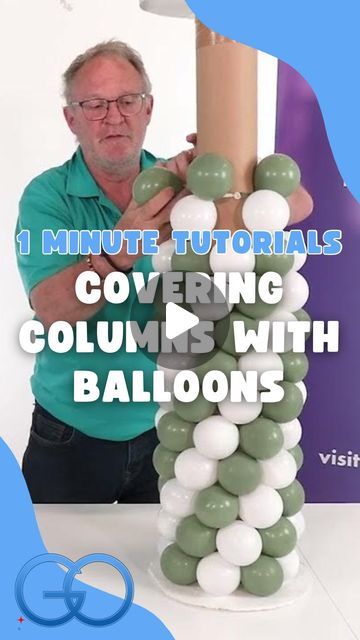 Balloon & Party Wholesaler - Stevenage, Hertfordshire on Instagram: "NEW TUTORIAL on YouTube!!  Covering volume with balloons isn’t easy…. When you don’t know how 😉  #youtubechannel #youtubetutorial #balloontutorial #balloontraining #balloonartist #eventdecor" Finish Line Balloon Arch, How To Make Balloon Towers, Quick Link Balloon Ideas, Ballon Columns Ideas, Balloon Column Patterns, Diy Balloon Column Easy, Balloon Waterfall, Balloon Pillars Diy, Balloon Tower Ideas