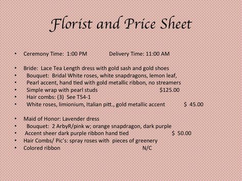 Florist Price List Florist Price List, Flower Bouquet Price List, Lace Tea Length Dress, Lemon Leaves, Wedding Activities, Tea Length Dresses, Tea Length, Price List, White Roses