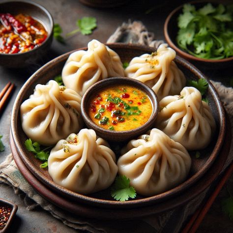 The Delight of Nepali Momos Nepali Momo, Steamed Momos, Veg Momos, Vegetarian Substitutes, Nepali Food, Steamed Dumplings, Dumpling Recipe, Minced Meat, Vegetarian Options