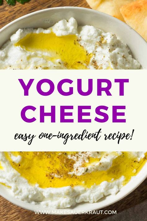 From breakfast to dessert, Yogurt Cheese is the secret ingredient you need. Discover the endless possibilities! Check out the blog post for the easy recipe! Dessert Yogurt, Yogurt Cheese, Making Yogurt, Full Fat Yogurt, Yogurt Flavors, Fresh Cheese, Yogurt Recipes, Cheese Spread, How To Cook Shrimp