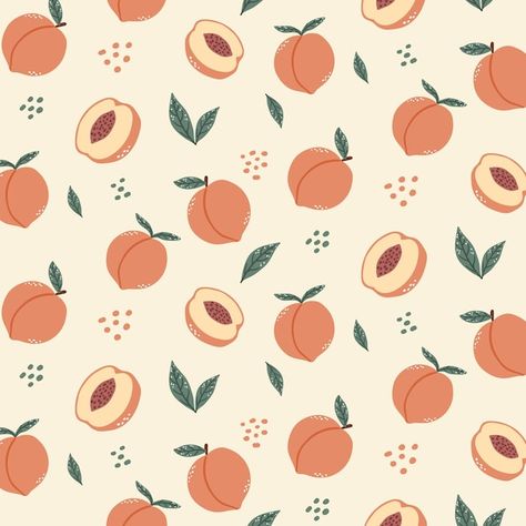 Peach Illustration Graphics, Peach Vector, Cleaning Products Design, Background Motif, Peach Drawing, Animal Illustration Kids, Peach Graphic, Peach Design, Peach Print