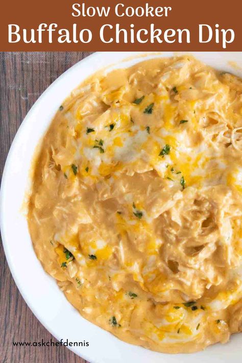 Slow Cooker Buffalo Chicken Dip Slow Cooker Buffalo Chicken Dip, Crockpot Buffalo Chicken Dip, Slow Cooker Buffalo Chicken, Buffalo Chicken Dip Crock Pot, Crockpot Buffalo Chicken, Restaurant Style Recipes, Buffalo Chicken Dip Recipe, Delicious Dips Recipes, Favorite Recipes Chicken