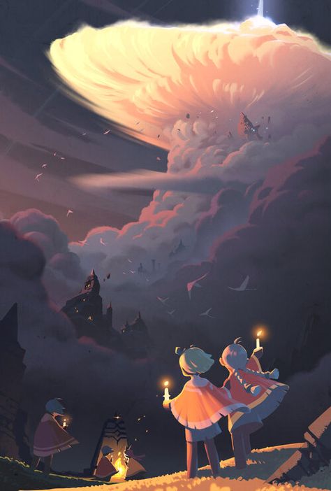 Sky Games, Sky Artwork, Child Of Light, 다크 판타지, Lit Wallpaper, A Sky, Wow Art, Sky Art, 판타지 아트