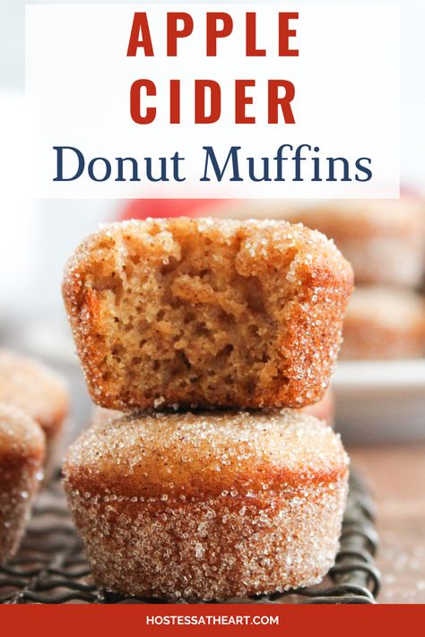 Lawn Concert, Apple Cider Desserts, Apple Cider Donut Muffins, Donut Muffins Recipe, Cider Muffins, Apple Cider Muffins, Cider Donuts Recipe, Apple Cider Donuts Recipe, Apple Treats