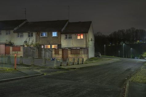 Atmospheric photographs of Manchester and Salford at night, inspired by a 'ruined waterway' British Photography, Uk Street, Uk 2000s, Uk Core, Manchester Aesthetic, Uk Aesthetic, 90s Uk, Nostalgia Photography, Manchester House