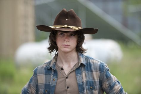 What Happens To Carl In 'The Walking Dead' Comics? Season 6 May Bring Dark Turns Character Walking, Carl Grimes, Walking Dead, The Walking Dead, Cowboy, Walking