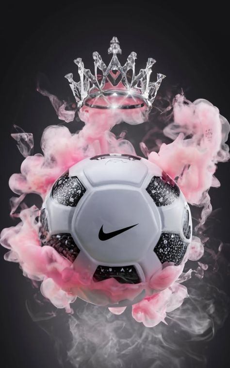 Pink Football Wallpaper, Futsal Wallpaper, Soccer Wallpaper, Soccer Images, Helloween Wallpaper, Pink Football, Girls Football, Soccer Art, Cute Wallpapers For Ipad