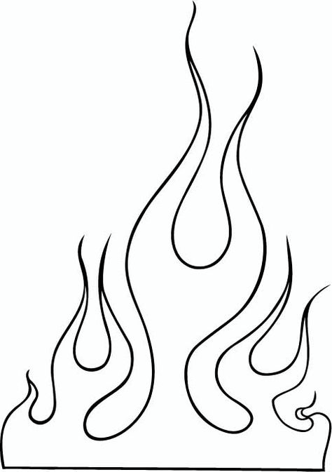 Tattoo Flames Designs - Top Tattoos Design - ClipArt Best - ClipArt Best Flames Drawing Simple, Flames Outline Tattoo, Best Tattoo Stencils, Stencil Art Ideas Design, Cool Easy Designs, Flames Tattoo Design, Drawing Fire Flames, Flame Outline Drawing, Flame Tattoo Design