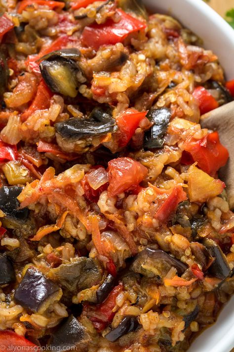 easy-eggplant-recipe Eggplant Casserole Healthy, Eggplant Enchiladas, Eggplant Recipes Healthy, Eggplant Casserole, Easy Eggplant, Healthy Eggplant, Eggplant Recipes Easy, Eggplant Recipe, Eggplant Dishes