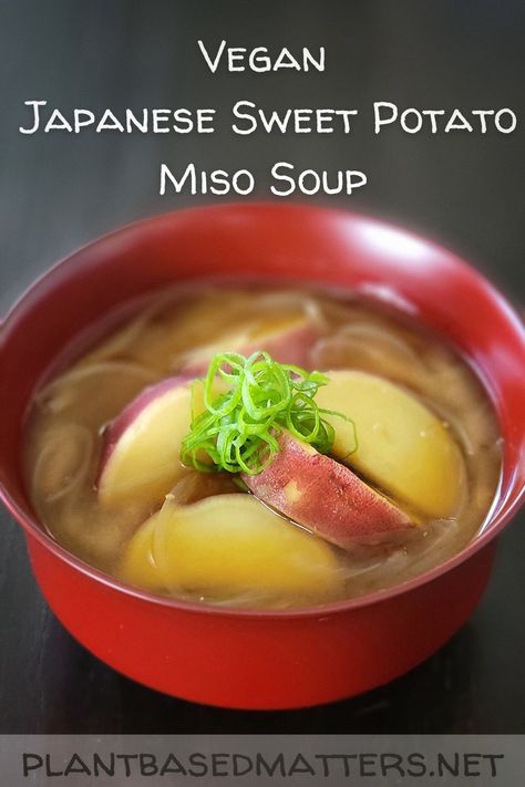 VAGAN JAPANESE SWEET POTATO MISO SOUP
[ヴィーガンさつま芋のお味噌汁] Sweet Potato Miso Soup, Shojin Ryori Recipe, Japanese Potato Recipe, Paleo Japanese Recipes, Japanese Sweet Potato Recipe, Vegan Japanese Recipes, Kombu Dashi, Fall In Japan, Vegan Japanese Food