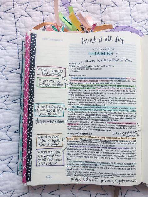 James 4 Bible Journaling, James Bible Journaling, Niv Journaling Bible, John 16:33 Bible Journaling, Genesis 14:20 Bible Journaling, James 1, Be Strong And Courageous, Bible Notes, Lord Jesus Christ