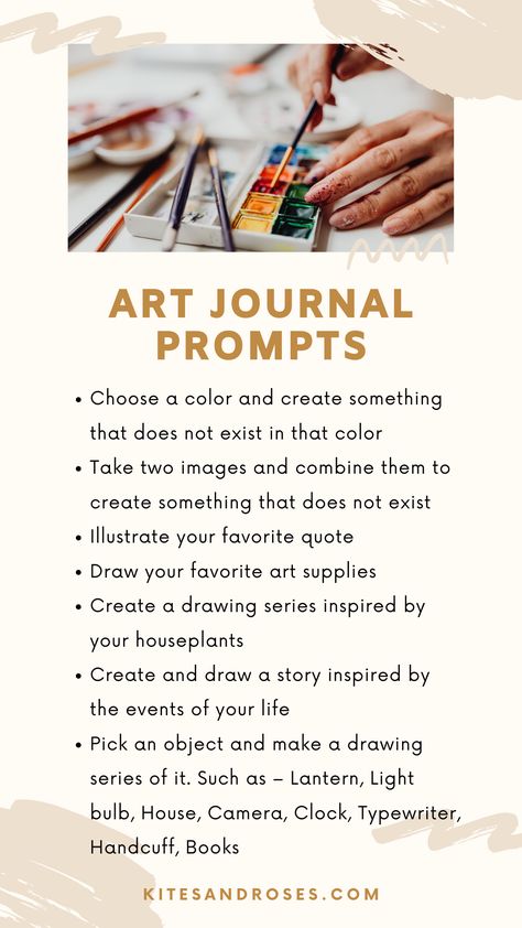 Looking for art journal prompts? This detailed guide covers all the important aspects of art journaling. Pick some colors and start today. Painting Prompts, Family Journal, Art Journal Challenge, Journal Challenge, Art Journal Prompts, Acrylic Painting Ideas, Art Therapy Projects, Journal Books, Art Therapy Activities