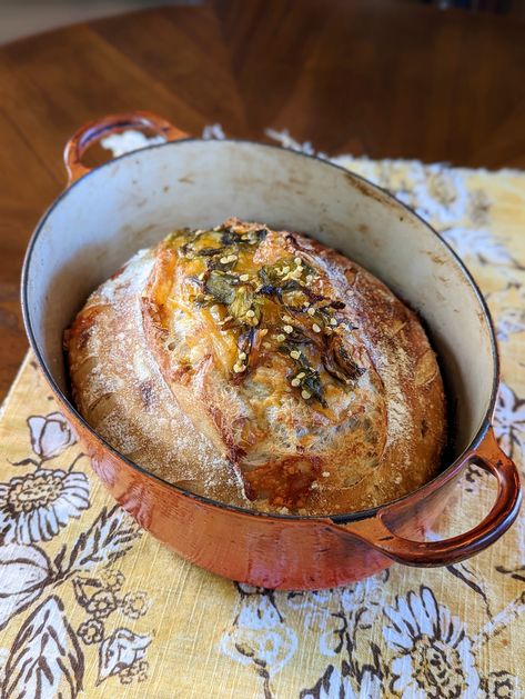 Savory Artisan Bread Recipes, Sour Doe Bread, Seasoned Sourdough Bread, Sourdough Bread Thanksgiving, Sunday Bbq Ideas Dinners, Green Chili Sourdough Bread, Herbed Sourdough Bread, Sourdough Sausage Bread, Rosemary And Garlic Sourdough Bread