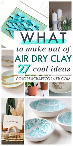 27 Superb Issues to Make Out of Air Dry Clay- #Air #Amazing #Clay #Dry Check more at https://howcandothis.com/diyideas/27-superb-issues-to-make-out-of-air-dry-clay/ Dollar Tree Air Dry Clay Ideas, Model Clay Crafts, What Can I Make With Air Dry Clay, Self Hardening Clay Projects, How To Work With Air Dry Clay, Working With Clay For Beginners, Airdried Clay Ideas, Terra Cotta Air Dry Clay Projects, Air Dry Clay Useful Projects