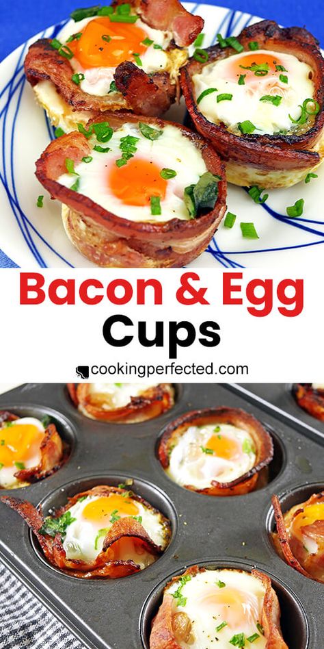 Easy Egg And Bacon Breakfast Ideas, Bacon Breakfast Cups, Breakfast Ideas Bacon And Eggs, Breakfast Ideas With Eggs And Bacon, Bacon And Egg Cups, Bacon Egg Cups, Grill Breakfast, Platter Food, Egg Cups Breakfast