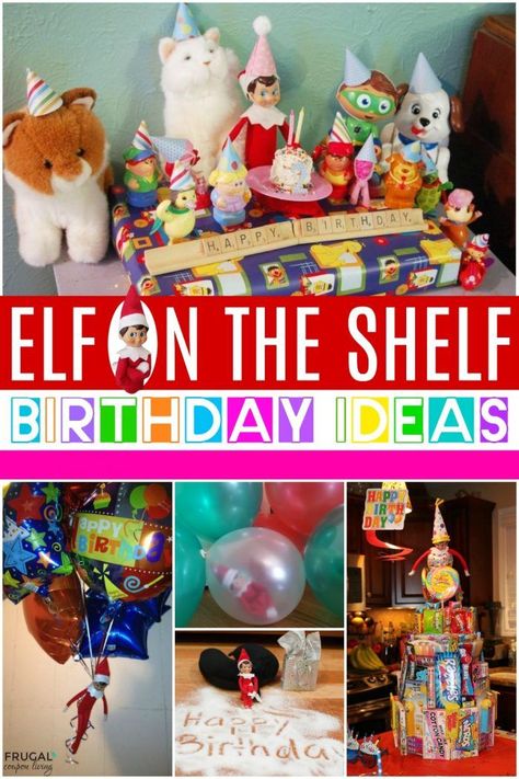 Have a November or December birthday? Enjoy these creative Elf on the Shelf Birthday Ideas and Elf Birthday Traditions See over 100s of Elf on the Shelf Ideas plus free Scout elf printables. #FrugalCouponLiving #ElfontheShelf #ElfontheShelfIdeas #ElfIdeas #funnyelfideas #funnyelfontheshelf #elfprintables #freeelfprintables #printables #freeprintables #birthday Elf On The Shelf Birthday, Elf Birthday, Paper Straws Crafts, Birthday Elf, Elf Printables, Birthday Traditions, Jesus Birthday, Elf Antics, Elf Fun