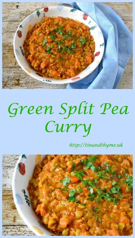 Split Pea Curry, Green Peas Recipes, Wild Rose Detox Recipes, Pea Curry, Green Split Peas, Vegan Curry Recipes, Split Peas, Pea Recipes, Split Pea