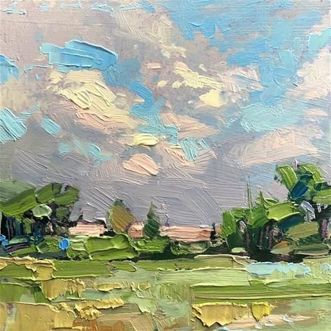 Expressive Landscape Art, Impressionism Art Landscape, Impression Landscape, Landscape Art Acrylic, Impasto Landscape, Impressionist Paintings Landscape, Landscape Art Abstract, Fine Art Painting Acrylic, Abstract Impressionist Paintings