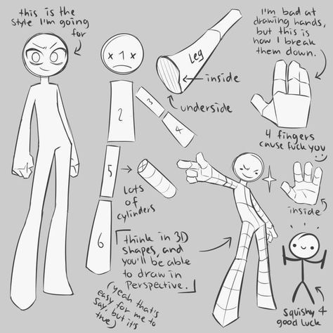 Stick Figure Art, Figure Construction, Hyun's Dojo, Absurd Humor, Sketchbook Aesthetic, Funny Situations, Aesthetic Drawings, Figure Art, Body Drawing Tutorial