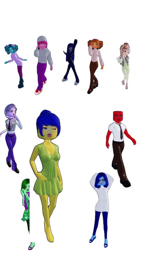 inside out characters in dress to impress. Disgust Inside Out Dress To Impress, Inside Out 2 Dress To Impress, Joy Inside Out Dress To Impress, Dress To Impress Inside Out, Joy Dress To Impress, Inside Out Dress To Impress, Disgusted Inside Out, Joy Inside Out, Inside Out Characters