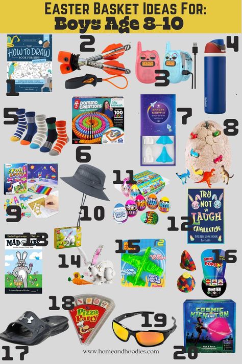 20 Boys 8-10 Years Old Easter Basket Fillers and Gifts - Home & Hoodies Easter Jokes, Easter Basket Fillers, Basket Fillers, Book Jokes, Foil Art, Book Drawing, Science Art, Fun Science, Easter Gifts