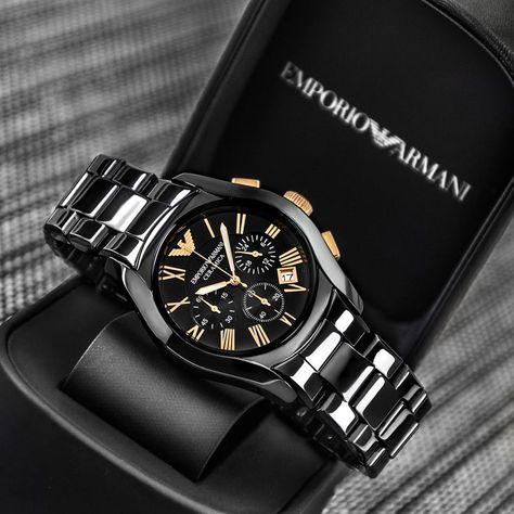 Expensive Men Gifts, Expensive Watch For Men, Emporio Armani Watches Men, Expensive Watches For Men Luxury, Watches For Men Aesthetic, Boyfriend Accessories, Expensive Gifts For Men, Emporio Armani Watch, Mens Watches Expensive