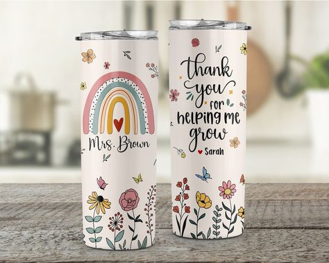 Teacher Gifts Personalized Rainbow Teacher Tumbler Teacher - Etsy Australia Starbucks Gift Card Holder, Unique Teacher Appreciation Gifts, Scout Projects, Coffee Gifts Card, New Teacher Gifts, Teacher Tumbler, Best Teacher Gifts, Thank You Teacher Gifts, Encouragement Gifts