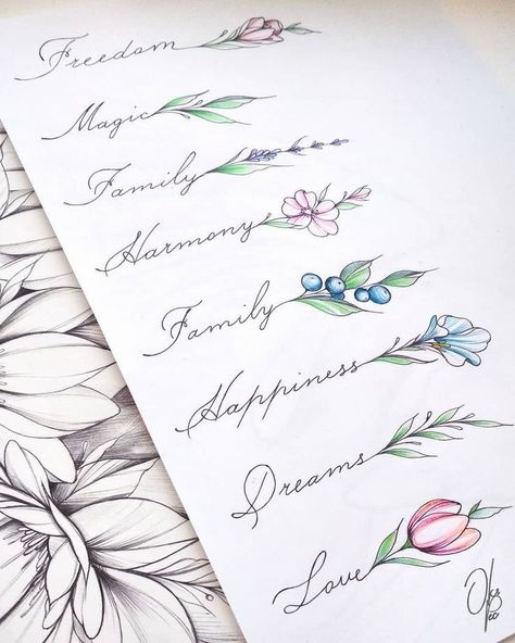 Tattoo Name Fonts, Tattoo Placements, Idee Cricut, Small Flower Tattoos, Name Tattoo Designs, Tattoo Script, Diy Tattoo, In Cursive, Small Tattoo Designs