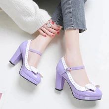 Women's Flats – Buy Women's Flats with free shipping on aliexpress Bowknot Shoes, Chunky Pumps, Elegant Pumps, Chunky Heel Pumps, Womens Mary Janes, Ankle Strap High Heels, Butterfly Knot, Womens Chunky Heels, Shoes Platform