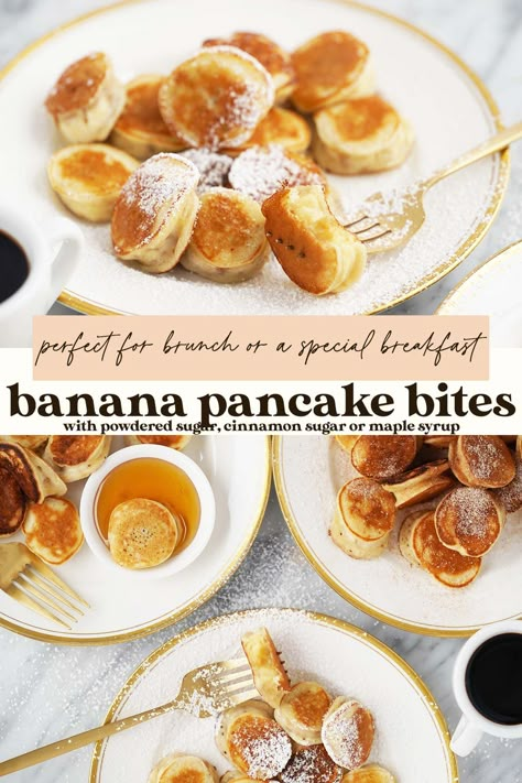 Banana Stuffed Pancakes, Sliced Banana Pancakes, Fried Banana Pancakes, Banana Covered Pancakes, Banana In Pancake Batter, Banana Dipped In Pancake Batter, Small Batch Banana Pancakes, Mini Banana Pancakes Healthy, Banana Slice Pancakes