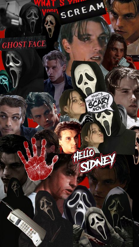 #scream #billyloomis #gostface Sydney From Scream, Billie Scream, Angelique Core, Casey Scream, Billy From Scream, Scream Lockscreen, Scream Backgrounds, Skeet Ulrich Scream, Tatum Scream