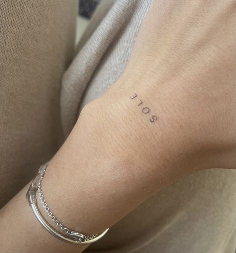 Italian Themed Tattoos, Amore Tattoo Italian, Small Italian Tattoos, Italian Inspired Tattoos, Italy Inspired Tattoos, Italian Tattoos For Women, Sole Tattoo, Italian Symbols, Tattoo On The Wrist