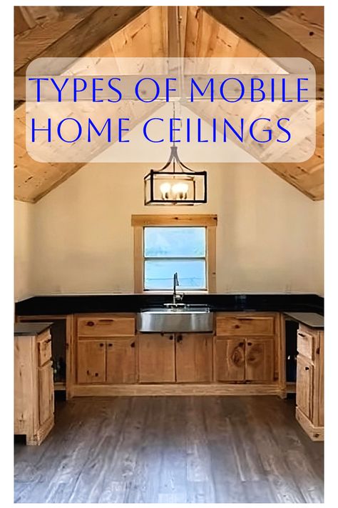 Mobile Home Ceilings Modular Home Ceiling Remodel, Mobile Home Ceiling Remodel Ideas, Rustic Double Wide Mobile Home, Faux Wood Beams Ceiling Mobile Home, Roof Over Mobile Home Single Wide, Ceiling Mobile, Vault Ceiling, Double Wide Mobile Home, Mobile House