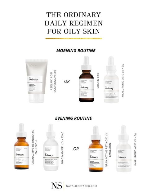 The Ordinary Skincare Routine for Oily Skin The Ordinary Oily Skin, Ordinary Skincare Routine, Routine For Oily Skin, Products For Oily Skin, The Ordinary Skincare Routine, Ordinary Skincare, Skincare For Oily Skin, Best Acne Products, The Ordinary Skincare