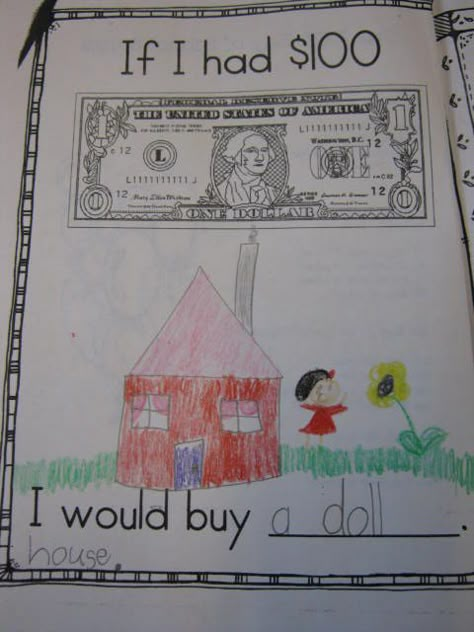 If I had $100 ... We should make these on the 100th day of school Celebration Activities, 100 Días De Clases, 100s Day, Kindergarten February, 100 Day Of School Project, Teaching Holidays, 100 Day Celebration, Winter Kindergarten, Kindergarten Fun