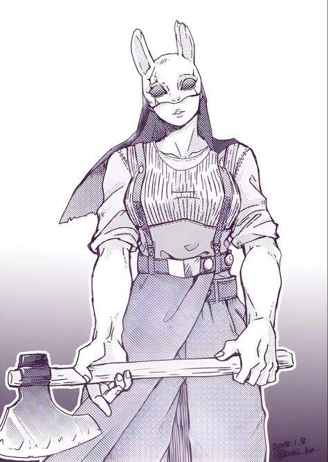 Huntress Dbd Fanart, Huntress Dbd Art, Dbd The Huntress, The Huntress Dbd Fanart, Dbd Drawings, Huntress Dead By Daylight, Huntress Fanart, Dead By Daylight Huntress, Huntress Dbd