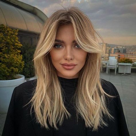 19 Winter Haircuts for Women in 2023-2024 - thepinkgoose.com Winter Haircut, Haircut For Square Face, 70s Hair, Bangs With Medium Hair, Blonde Hair Inspiration, Long Hair With Bangs, Long Blonde, Mid Length Hair, Medium Hair Cuts