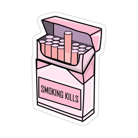 Aesthetic Cigarette Pack l smoking Sticker by Bossin | Preppy stickers, Tumblr stickers, Cool stickers Goth Stickers, Stickers Cool, طابع بريدي, Preppy Stickers, Grunge Tumblr, Cute Laptop Stickers, Pop Stickers, Tumblr Stickers, Trendy Aesthetic