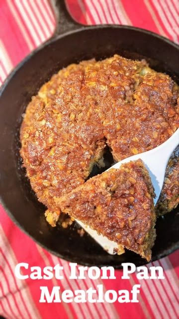 What To Make For Supper, Pan Meatloaf, Pan Cooking, Food Recipes Easy, Skillet Cooking, Stuck Inside, Cast Iron Cooking, Cooking Pan, Iron Pan