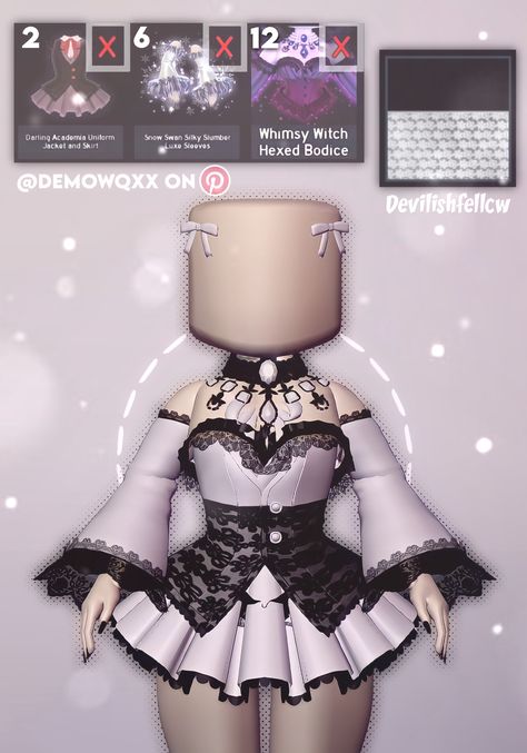 Darling Diva Royale High Outfit, Royale High Profile Picture Decals, Demolition Royale High, Skirt Hacks Royale High, Cupid Royale High, Royal High Skin Tones, Outfits For Royale High, Aesthetic Rh Outfits, Easy Royal High Outfits