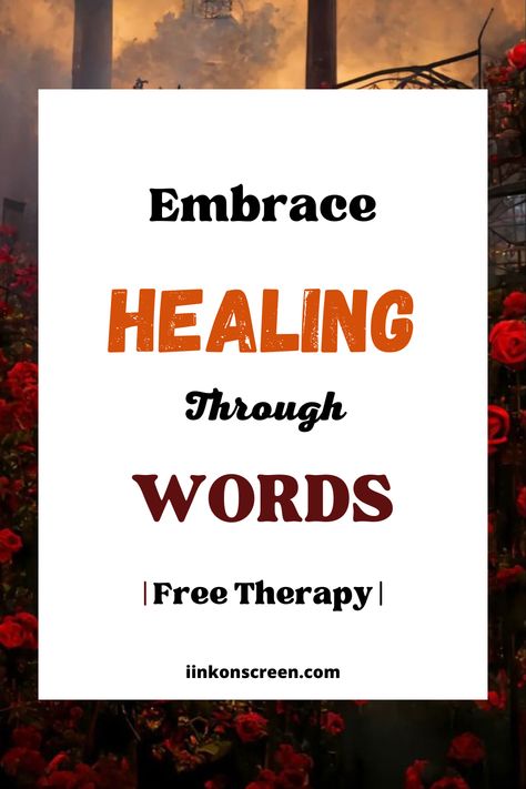 Writing as Free Therapy | Embrace Healing Through Words Healing Through Words, Emotional Release, Writing Therapy, Word Free, Writing Community, Emotional Wellness, Writing Inspiration, Writing Tips, Well Being