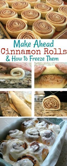 Cinnamon Rolls Freezer, Freeze Cinnamon Rolls, Freezer Meal Breakfast, Cinnamon Roll Recipes, Meal Breakfast, Freezable Meals, Freezer Meal Planning, Freezer Meal Prep, Freezer Breakfast