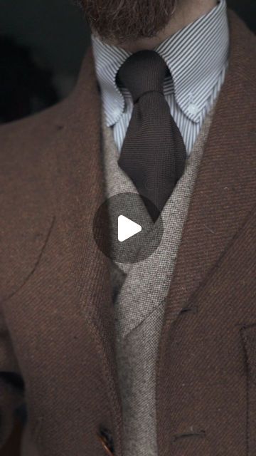 Niklas Hoppe on Instagram: "An outfit for a rainy day with chances of sunlight.

Hunting jacket @labourunion_clothing 
Waistcoat & trousers @sebastianhoofs (according to our tailoring book)

Unpaid ad!

#asmr #vintagebursche #vintagestyle #tweed #ootd #ootdmen" Tweed Jacket Outfit Mens, Luxury Men's Brown Tweed Jacket, Fitted Brown Tweed Three-piece Suit, Tweed Hunting Jacket, Mens Tweed Waistcoat, Brown Single-breasted Tweed Suit, Tweed Jacket Outfit, Tweed Waistcoat, Ootd Men