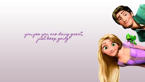 #selfmotivation #wallpapers #desktop #rapunzel #cute Rapunzel Cute, Wallpaper Rapunzel, Disney Desktop Wallpaper, Rapunzel Movie, Wallpapers Desktop, Disney Rapunzel, Just Keep Going, Beige Aesthetic, Laptop Wallpaper