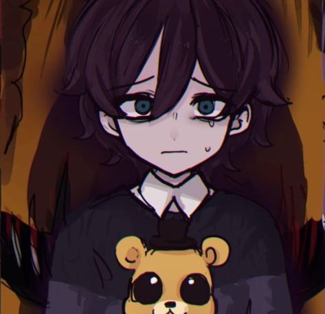 Evan Afton, Anime Character, Hair, Anime, Black