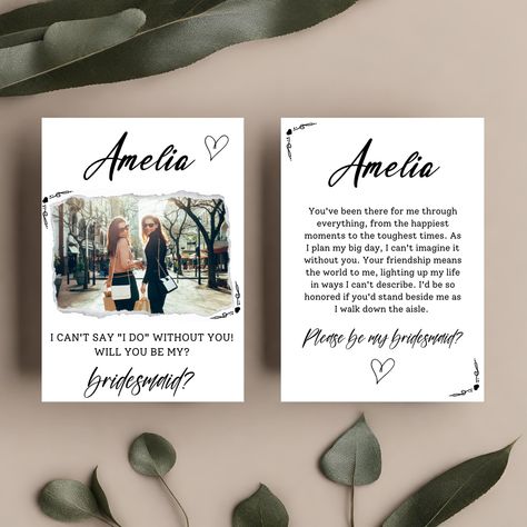 Creative Bridesmaid Proposal Ideas, Bridesmaid Card Template, Bridesmaid Invitations, Bridesmaid Proposal Ideas, Bridesmaid Proposal Diy, Unique Proposals, Bridesmaid Diy, Bridesmaid Proposals, Unique Bridesmaid